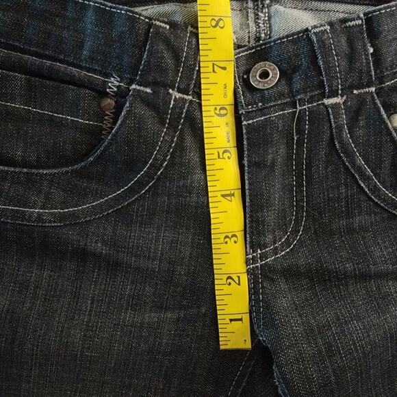 AG Adriano Goldschmied Zipper Ankle The Doris Dark Wash Low Rise Jeans - Picture 8 of 14